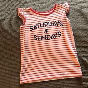 Cute Girls Sleeveless Tee, sz 6, great condition